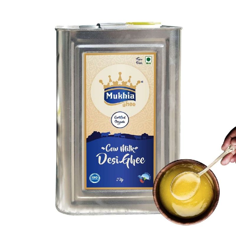 5 Ltr Mukhia Organic A2 Cow Ghee