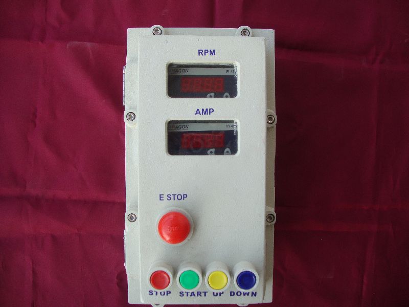 Start / Stop / Reset Push Button / 4 Speed Selector Switch & Motor trip Indicator Lamp Panel