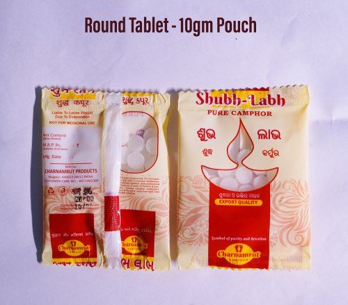 10 gm Round Camphor Tablet Pouch