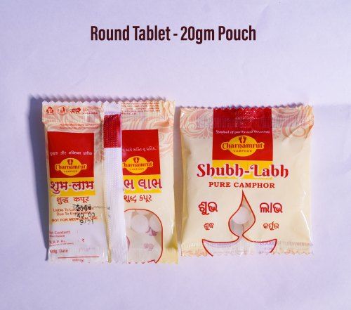 20 gm Round Camphor Tablet Pouch