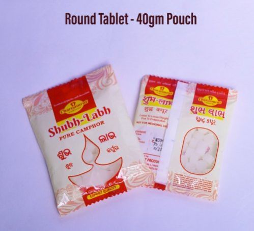 40 gm Round Camphor Tablet Pouch