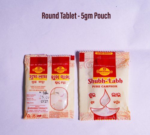5 gm Round Camphor Tablet Pouch