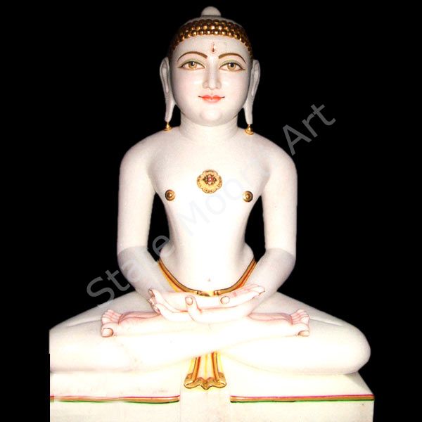 SMAJM-002 Marble Jain Mahaveer Statue