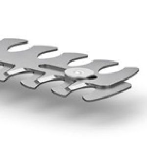 Teardrop-shaped shrub cutter