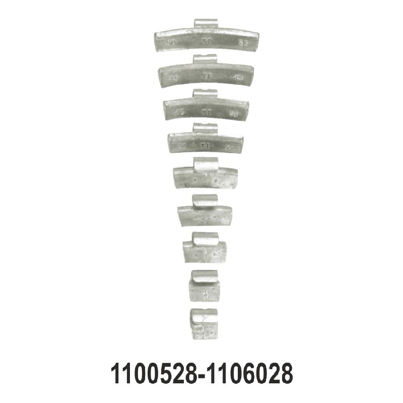 Wheel Balancing Clip Weights for Alloy Rims