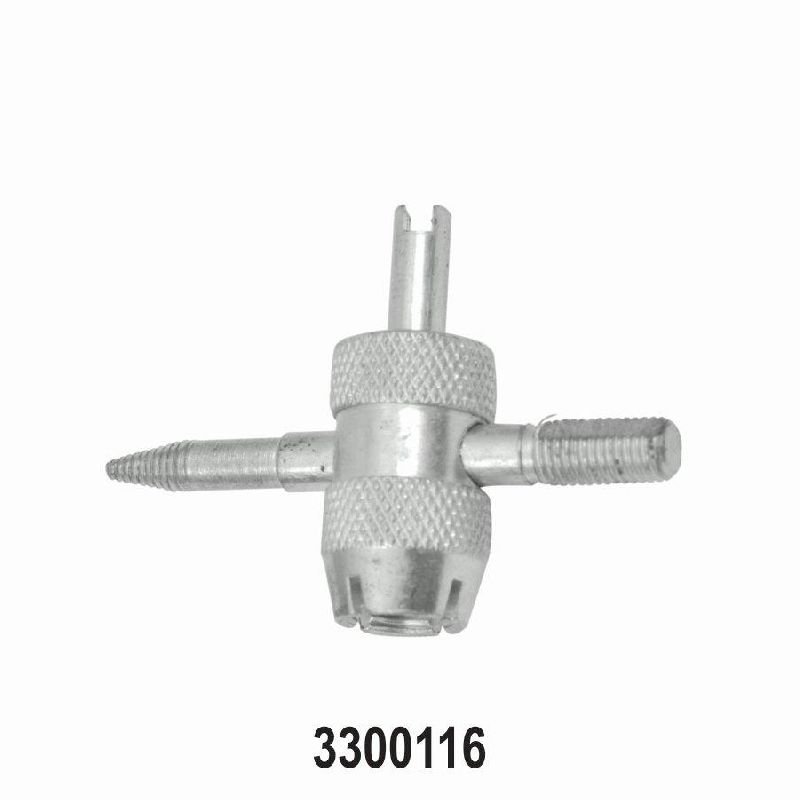 4 Way Tyre Valve Core Repair Tool ( Zinc Plated)