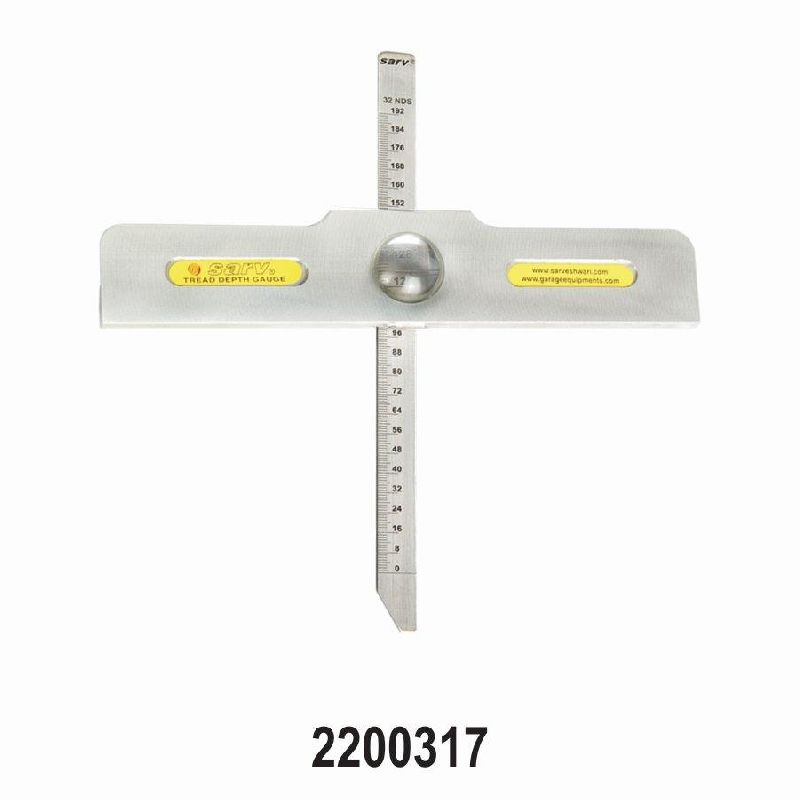 Off-Highway Tire Tread Depth Gauge With Magnifier