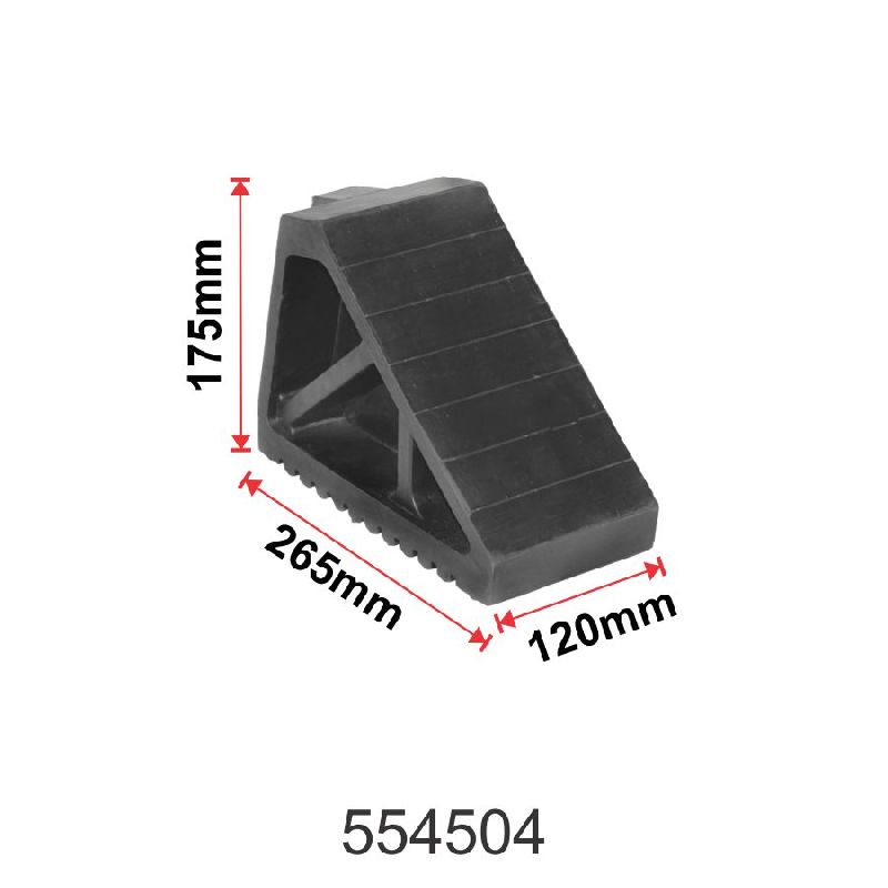 Rubber Wheel Chock 265mm x 120mm x 175mm