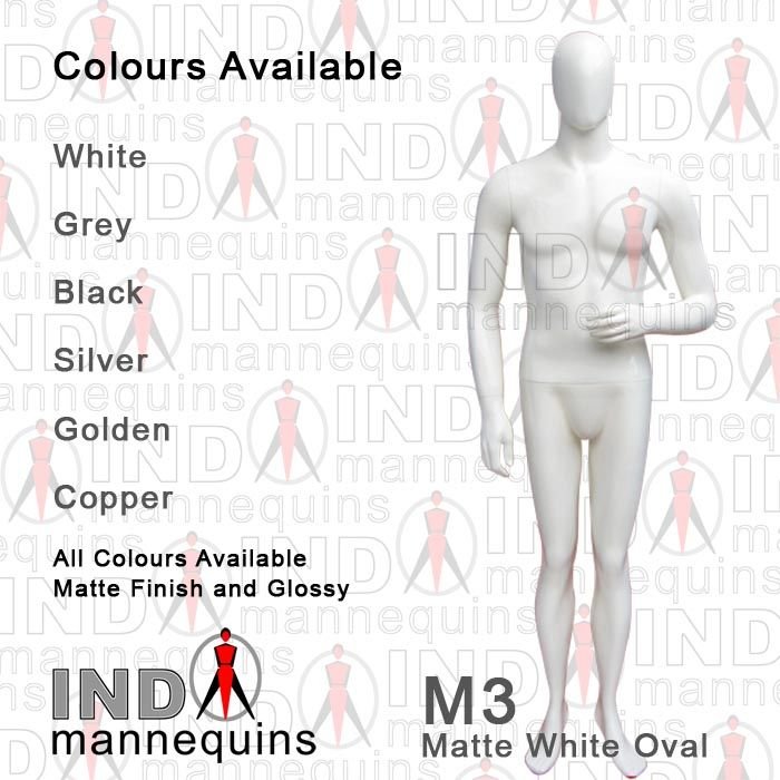 Indo M3 Matte White Oval