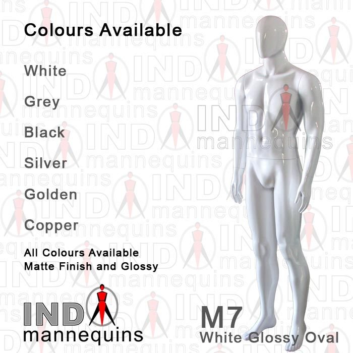 Indo M7 White Glossy Oval