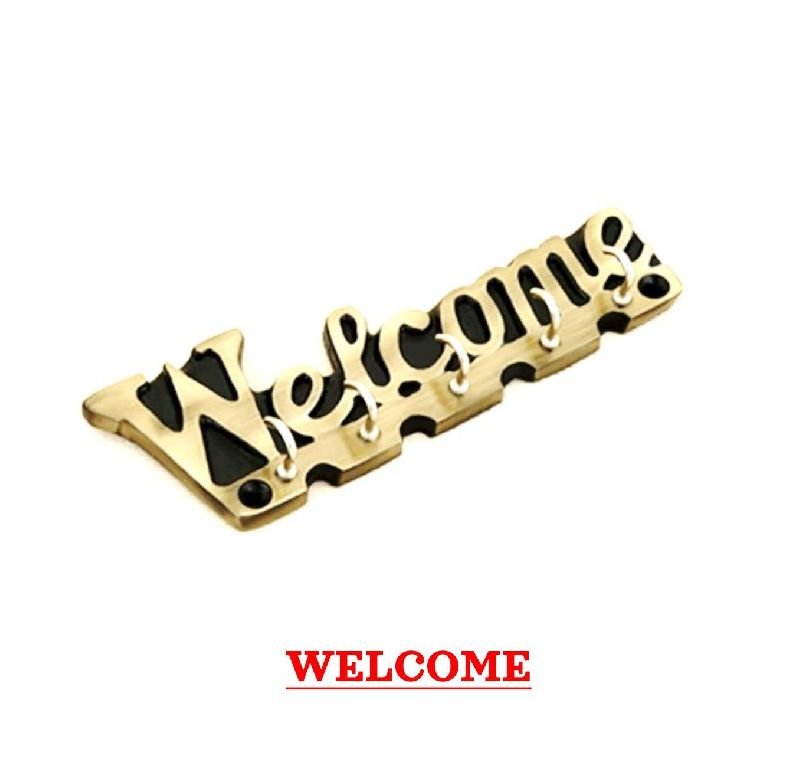Welcome Aluminium Key Hook