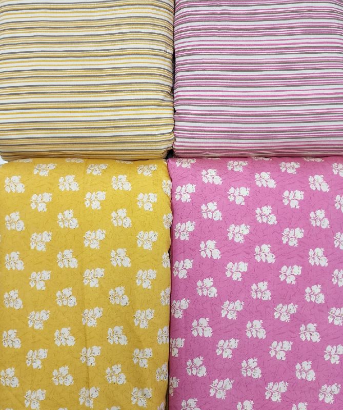 13634 Printed Chanderi Fabric