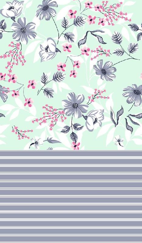 14218A Jute Cotton Digital Print Fabric