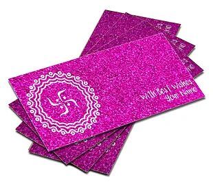 Customized Glitter Shagun Envelopes