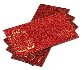 Customized Glitter Shagun Envelopes