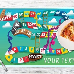 Personalized Place Mats/Table Mats with Customized/Custom Text/Name/Photographs