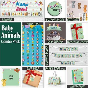 Baby Animal Theme Combo (PS Combo 6)