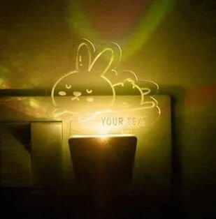 Customized Acrylic 3D illusion LED Night Lamp/Light with changing colours (NL01)