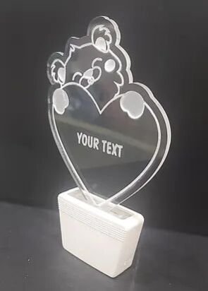 Customized Acrylic 3D illusion LED Night Lamp with colour changing light (NL02)