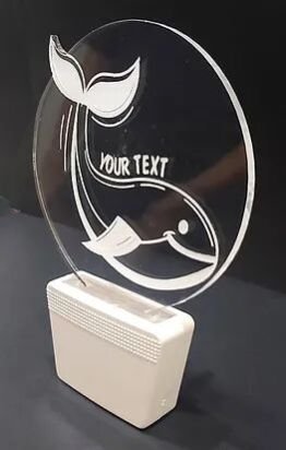 Customized Acrylic 3D illusion LED Night Lamp with colour changing light (NL05)