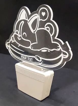 Customized Acrylic 3D illusion LED Night Lamp with colour changing light (NL07)