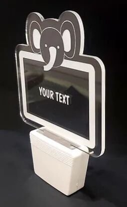 Customized Acrylic 3D illusion LED Night Lamp with colour changing light (NL10)