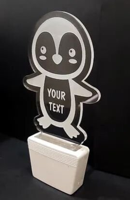 Customized Acrylic 3D illusion LED Night Lamp with colour changing light (NL12)