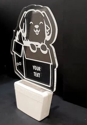 Customized Acrylic 3D illusion LED Night Lamp with colour changing light (NL13)