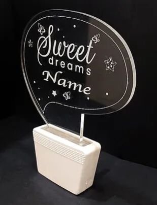 Customized Acrylic 3D illusion LED Night Lamp with colour changing light (NL15)