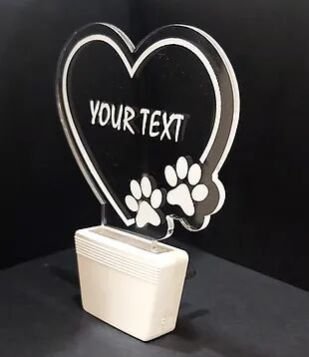 Customized Acrylic 3D illusion LED Night Lamp with colour changing light (NL19)