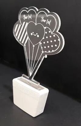 Customized Acrylic 3D illusion LED Night Lamp with colour changing light (NL22)