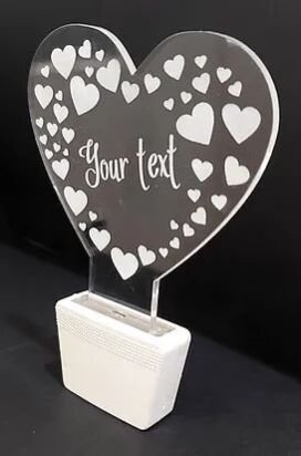 Customized Acrylic 3D illusion LED Night Lamp with colour changing light (NL23)