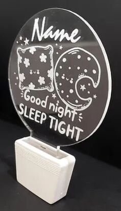 Customized Acrylic 3D illusion LED Night Lamp with colour changing light (NL25)