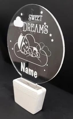 Customized Acrylic 3D illusion LED Night Lamp with colour changing light (NL26)