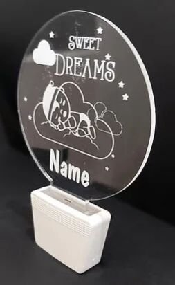 Customized Acrylic 3D illusion LED Night Lamp with colour changing light (NL27)