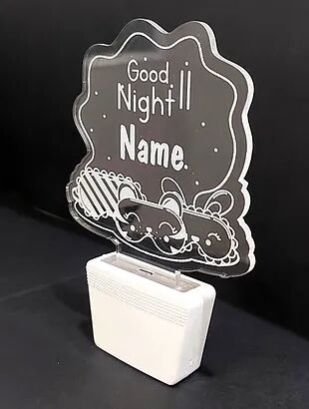 Customized Acrylic 3D illusion LED Night Lamp with colour changing light (NL29)