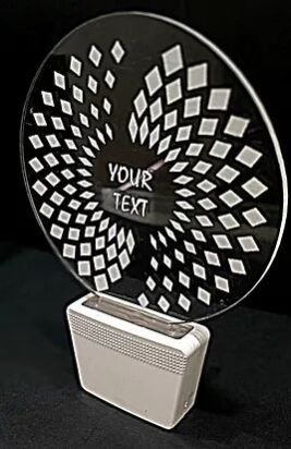 Customized Acrylic 3D illusion LED Night Lamp with colour changing light (NL31)