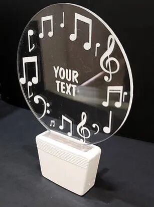 Customized Acrylic 3D illusion LED Night Lamp with colour changing light (NL35)