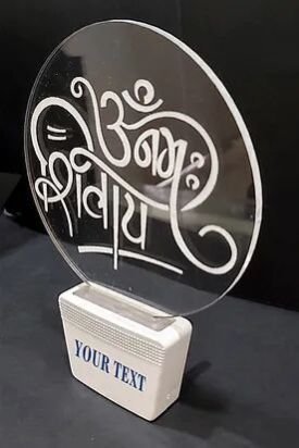 Customized Acrylic 3D illusion LED Night Lamp with colour changing light (NL36)