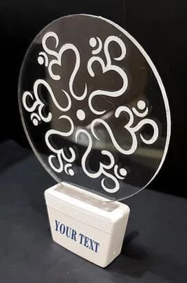 Customized Acrylic 3D illusion LED Night Lamp with colour changing light (NL37)