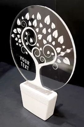 Customized Acrylic 3D illusion LED Night Lamp with colour changing light (NL38)