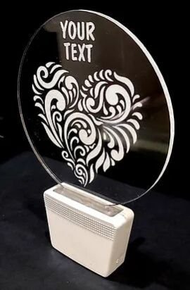 Customized Acrylic 3D illusion LED Night Lamp with colour changing light (NL39)