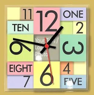 Customized Acrylic Wall Clock (27)