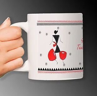 Customized Art Painting by Renowned Artist Printed on Ceramic White Mug