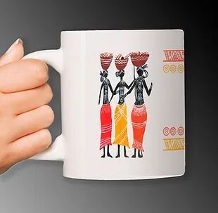 Customized Art Painting by Renowned Artist Printed on Ceramic White Mug