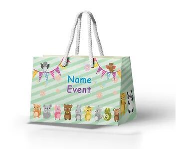 Customized Baby Animal Theme Paper Bags (PS Bag B 01)