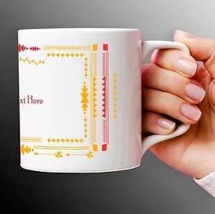 Customized Ceramic White Mug