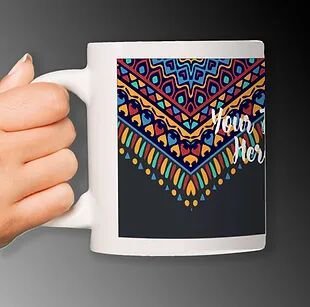 Customized Ceramic White Mug