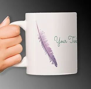 Customized Ceramic White Mug