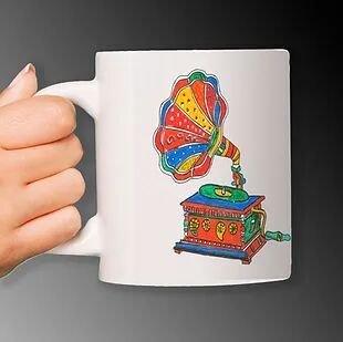 Customized Ceramic White Mug